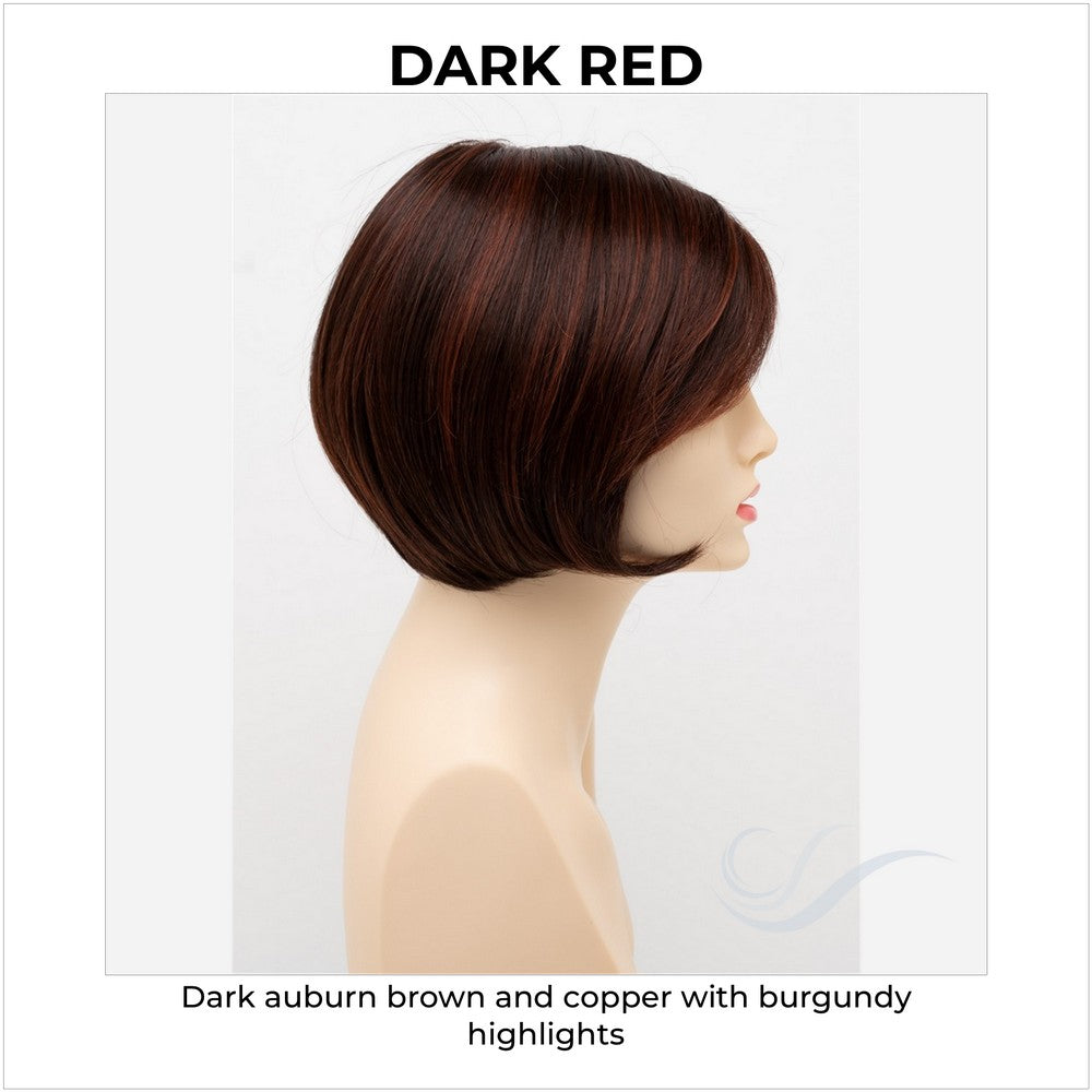 Shyla By Envy in Dark Red-Dark auburn brown and copper with burgundy highlights