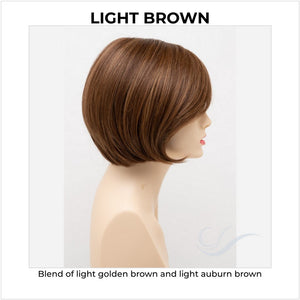 Shyla By Envy in Light Brown-Blend of light golden brown and light auburn brown