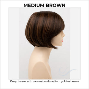 Shyla By Envy in Medium Brown-Deep brown with caramel and medium golden brown
