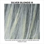 Load image into Gallery viewer, Silver Blonde-R-Pure silver white and pearl platinum blonde blend and medium roots
