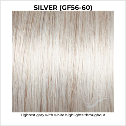 Silver (GF56-60)-Lightest gray with white highlights throughout