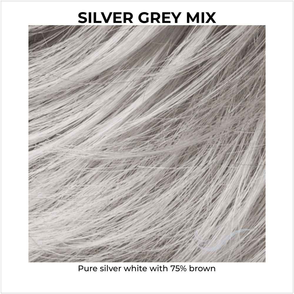 Silver Grey Mix-Pure silver white with 75% brown