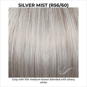 Silver Mist (R56/60)-Gray with 10% medium brown blended with silvery white