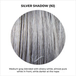 Load image into Gallery viewer, Silver Shadow (92)-Medium gray blended with silvery-white, almost pure white in front, while darker at the nape
