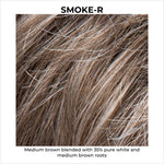 Load image into Gallery viewer, Smoke-R-Medium brown blended with 35% pure white and medium brown roots
