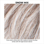 Load image into Gallery viewer, Snow Mix-Pure silver white with 10% medium brown &amp; silver white with 5% light brown blend

