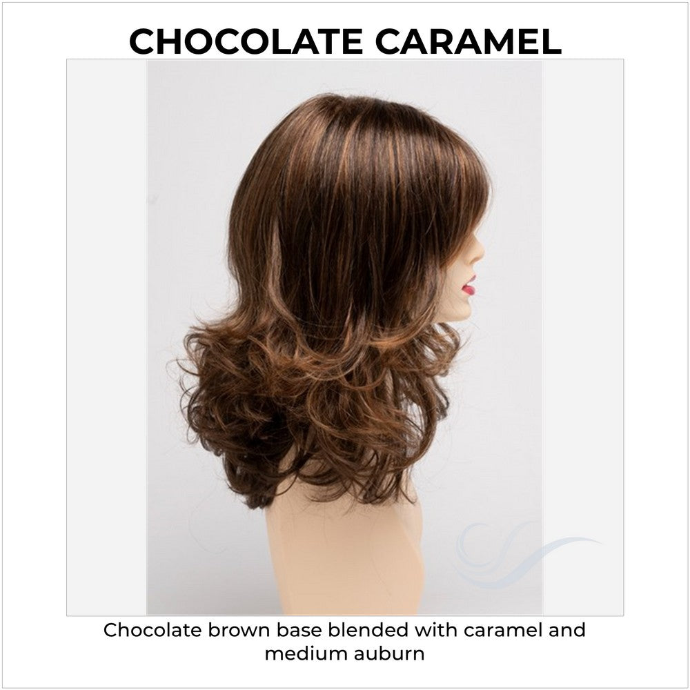 Sonia by Envy in Chocolate Caramel-Chocolate brown base blended with caramel and medium auburn