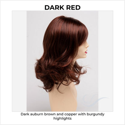 Sonia by Envy in Dark Red-Dark auburn brown and copper with burgundy highlights