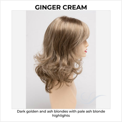Sonia by Envy in Ginger Cream-Dark golden and ash blondes with pale ash blonde highlights
