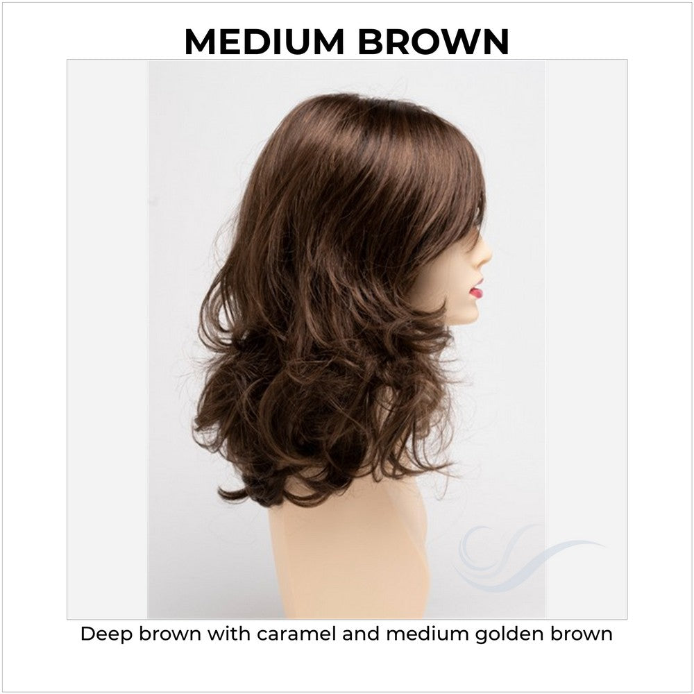 Sonia by Envy in Medium Brown-Deep brown with caramel and medium golden brown