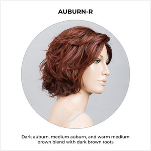 Sound by Ellen Wille in Auburn-R-Dark auburn, medium auburn, and warm medium brown blend with dark brown roots