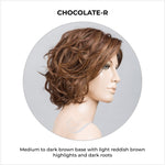 Load image into Gallery viewer, Sound by Ellen Wille in Chocolate-R-Medium to dark brown base with light reddish brown highlights and dark roots
