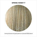 Load image into Gallery viewer, Spring Honey-T-Honey blonde and gold platinum blonde 50/50 blend
