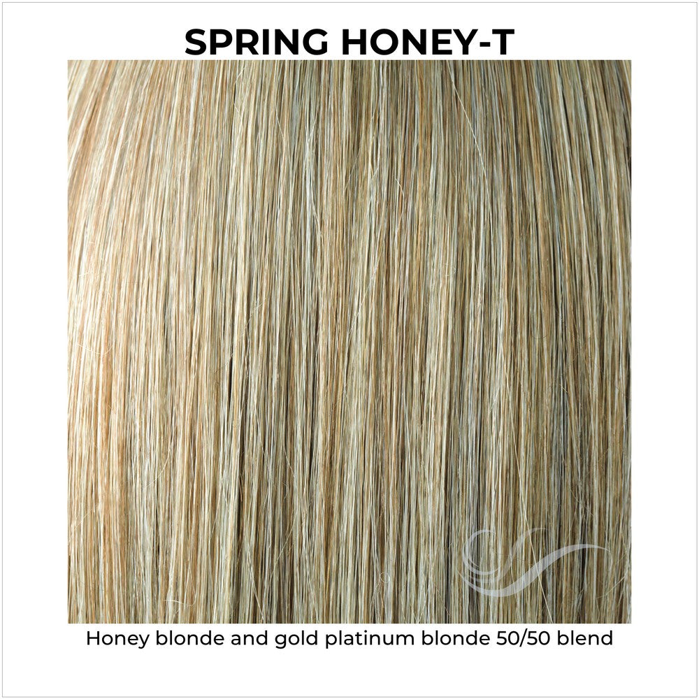 Spring Honey-T-Honey blonde and gold platinum blonde 50/50 blend