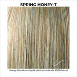 Load image into Gallery viewer, Spring Honey-T-Honey blonde and gold platinum blonde 50/50 blend
