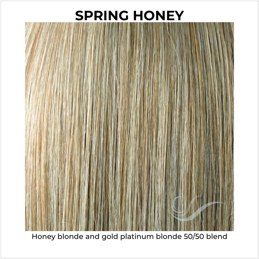 Spring Honey-Honey blonde and gold platinum blonde 50/50 blend