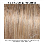Load image into Gallery viewer, SS Biscuit (GF19-23SS)-Warm blonde with champagne blonde highlights and darker color depth at the root

