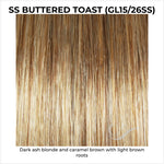 Load image into Gallery viewer, SS Buttered Toast (GL15/26Ss)-Dark ash blonde and caramel brown with light brown roots
