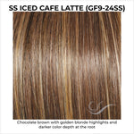 Load image into Gallery viewer, SS Iced Cafe Latte (GF9-24SS)-Chocolate brown with golden blonde highlights and darker color depth at the root
