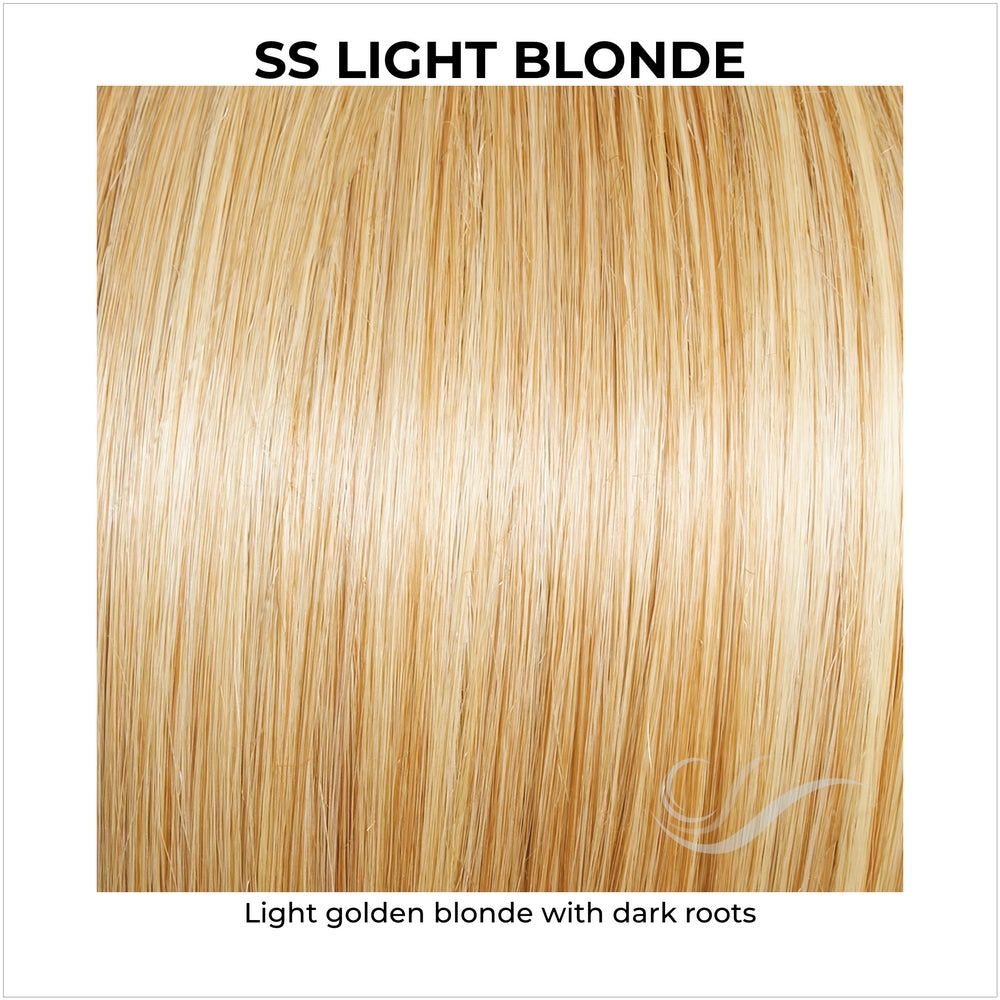 SS Light Blonde-Light golden blonde with dark roots