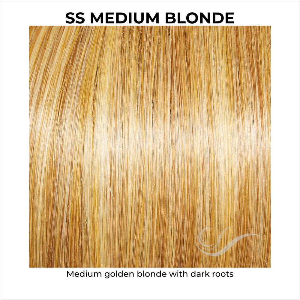 SS Medium Blonde-Medium golden blonde with dark roots