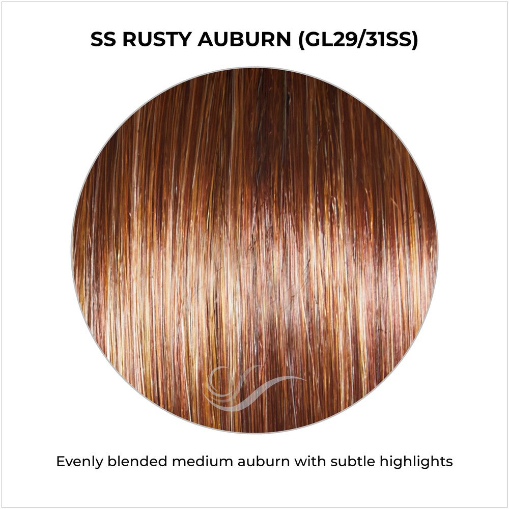 SS Rusty Auburn (GL29/31SS)-Evenly blended medium auburn with subtle highlights