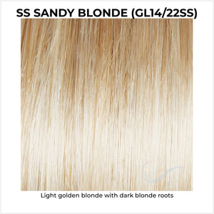 SS Sandy Blonde (GL14/22Ss)-Light golden blonde with dark blonde roots