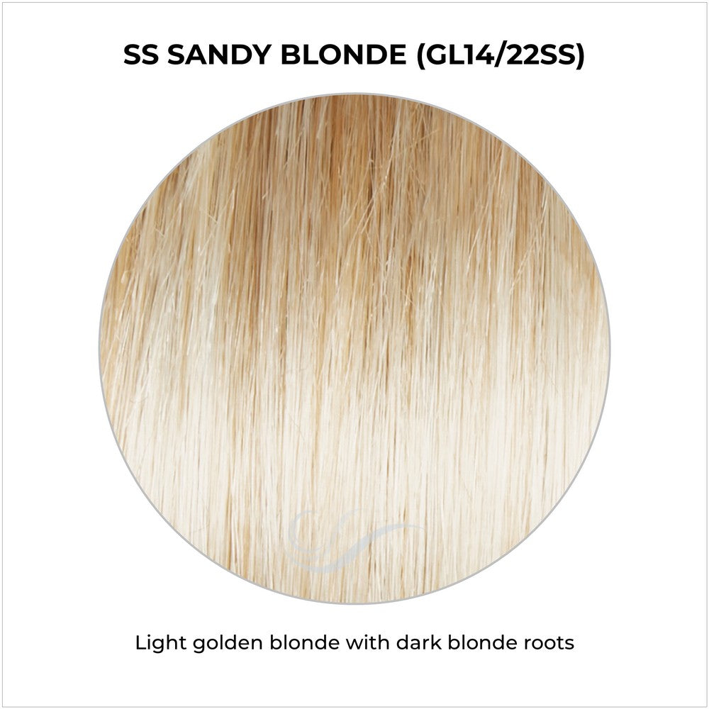 SS Sandy Blonde (GL14/22SS)-Light golden blonde with dark blonde roots