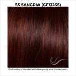 Load image into Gallery viewer, SS Sangria (GF132SS)-Dark auburn blended with burgundy and shaded roots
