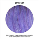 Load image into Gallery viewer, Stardust-Eight different shades of lavender and lilac with medium &amp; light brown blended roots
