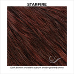 Load image into Gallery viewer, STARFIRE-Dark brown and dark auburn and bright red blend
