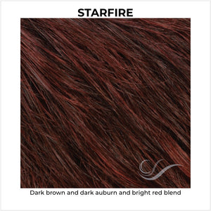 STARFIRE-Dark brown and dark auburn and bright red blend