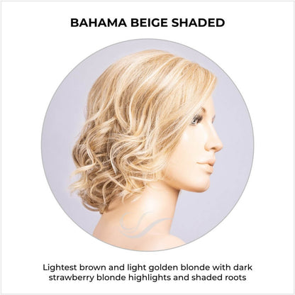 Stella by Ellen Wille in Bahama Beige Shaded-Lightest brown and light golden blonde with dark strawberry blonde highlights and shaded roots