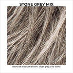 Load image into Gallery viewer, Stone Grey Mix-Blend of medium brown, silver gray, and white
