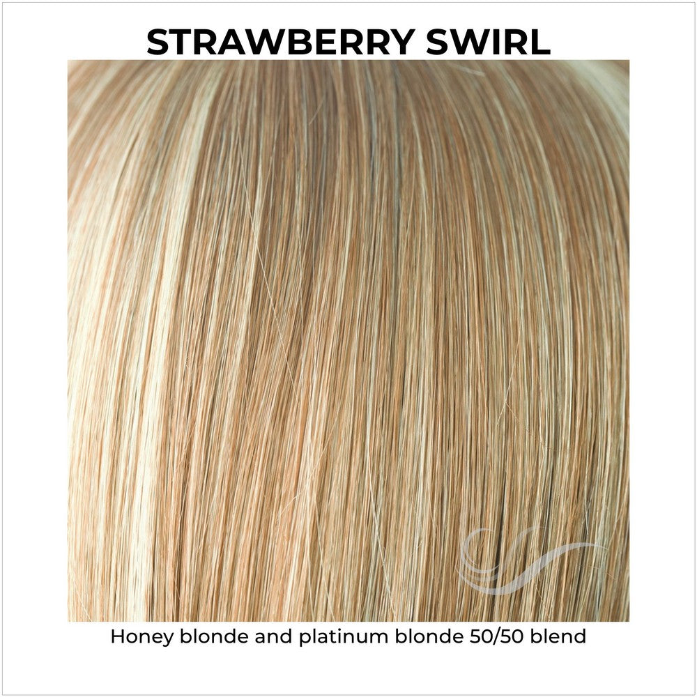Strawberry Swirl-Honey blonde and platinum blonde 50/50 blend