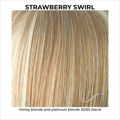 Strawberry Swirl-Honey blonde and platinum blonde 50/50 blend