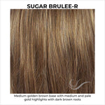 Load image into Gallery viewer, Sugar Brulee-R-Medium golden brown base with medium and pale gold highlights with dark brown roots
