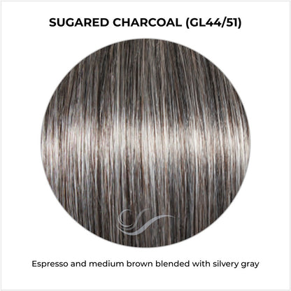 Sugared Charcoal (GL44/51)-Espresso and medium brown blended with silvery gray