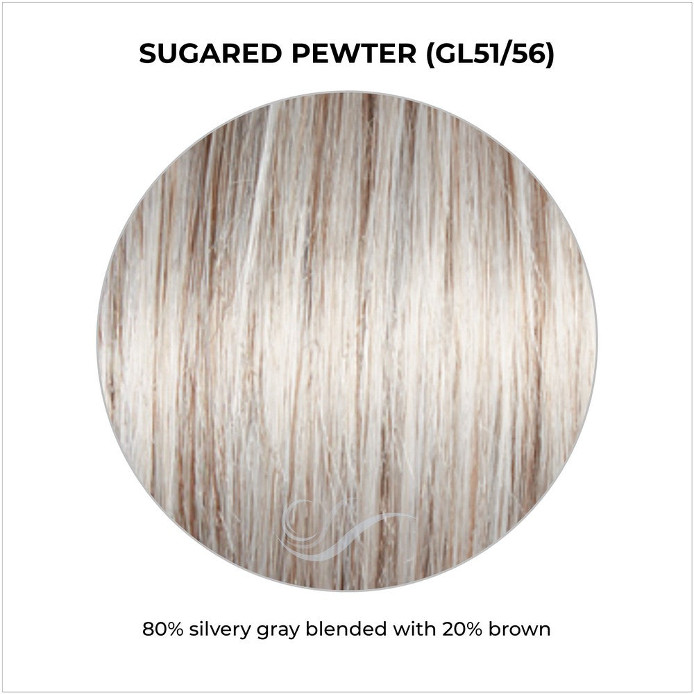 Sugared Pewter (GL51/56)-80% silvery gray blended with 20% brown