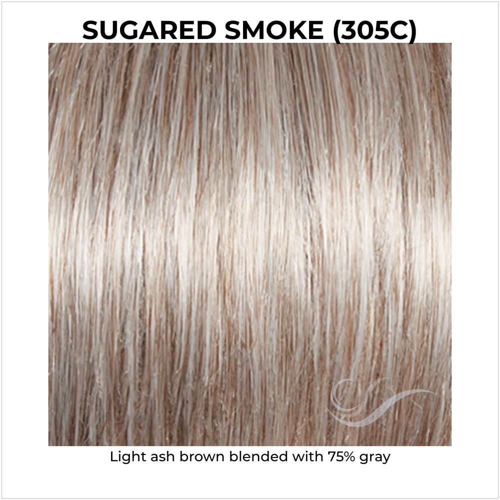 Sugared Smoke (305C)-Light ash brown blended with 75% gray