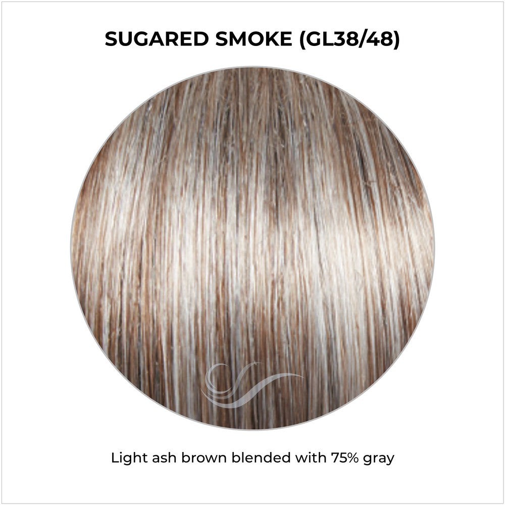 Sugared Smoke (GL38/48)-Light ash brown blended with 75% gray