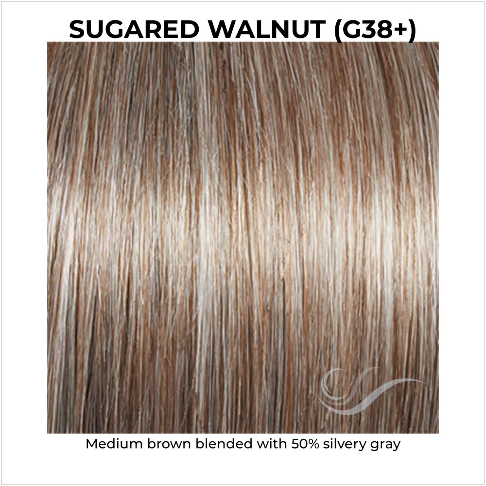 Sugared Walnut (G38+)-Medium brown blended with 50% silvery gray