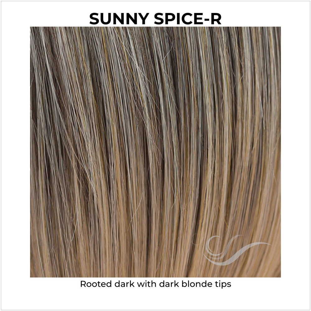 Sunny Spice-R-Rooted dark with dark blonde tips