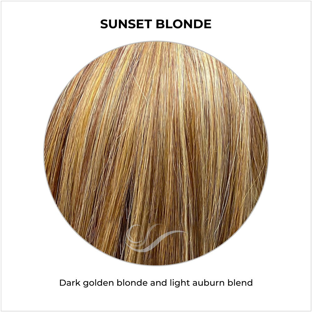 Sunset Blonde-Dark golden blonde and light auburn blend