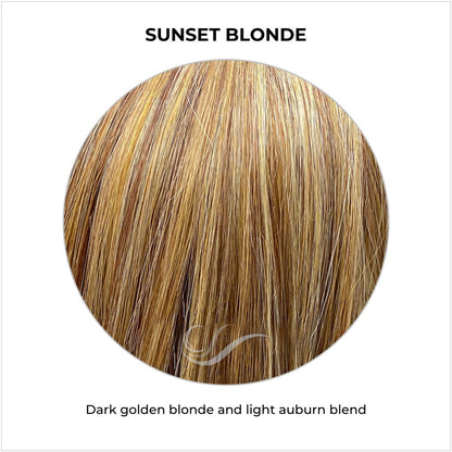 Sunset Blonde-Dark golden blonde and light auburn blend