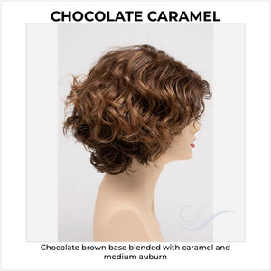 Suzi by Envy in Chocolate Caramel-Chocolate brown base blended with caramel and medium auburn