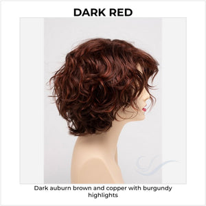 Suzi by Envy in Dark Red-Dark auburn brown and copper with burgundy highlights