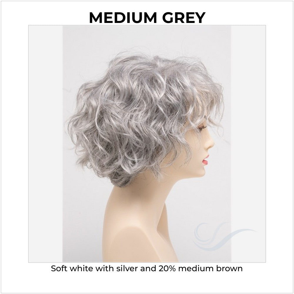 Suzi by Envy in Medium Grey-Soft white with silver and 20% medium brown