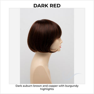 Tandi By Envy in Dark Red-Dark auburn brown and copper with burgundy highlights