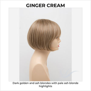 Tandi By Envy in Ginger Cream-Dark golden and ash blondes with pale ash blonde highlights
